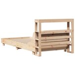 vidaXL Cadre de lit sans matelas 90x190 cm bois de pin massif