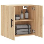 vidaXL Armoire murale chêne sonoma 60x31x60 cm bois d'ingénierie