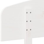 vidaXL Tête de lit blanc 135 cm bois massif de pin