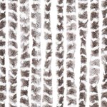 vidaXL Rideau anti-mouches taupe et blanc 118x220 cm chenille