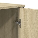 vidaXL Buffet chêne sonoma 78x35 5x74 5 cm bois d'ingénierie