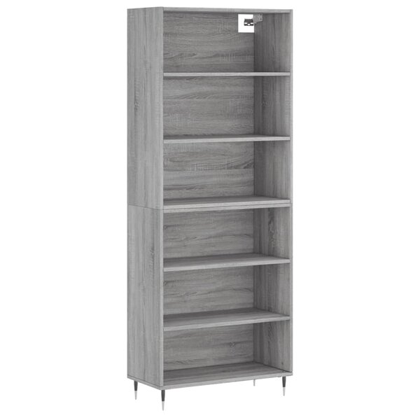 vidaXL Buffet sonoma gris 69 5x32 5x180 cm bois d'ingénierie