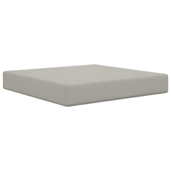vidaXL Coussin de canapé d'extérieur Gris 60 x 60 x 8 cm Polyester