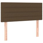 vidaXL Sommier à lattes de lit avec matelas Marron foncé 80x200 cm