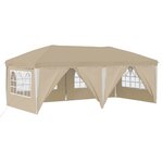 vidaXL Tente de fête pop-up 575 x 288 x 245 cm Crème