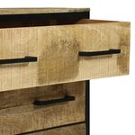 vidaXL Buffet avec tiroir 70 x 35 x 70 cm Bois de manguier massif