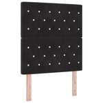 vidaXL Lit coffre avec matelas noir 80x200 cm velours