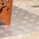 vidaXL Plaques à damier 2 Pièces Argent 100 x 40 cm Aluminium