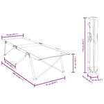 vidaXL Chaises longues pliantes avec sacs de transport - 2 pièces  motif feuilles  tissu Oxford 600D.