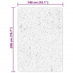 vidaXL Tapis HUARTE à poils courts doux et lavable beige 140x200 cm