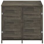 vidaXL Remise de jardin Anthracite 102x52x112 cm Bois de sapin solide