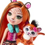 ENCHANTIMALS - Tanzi Tigre & Tuft - Mini Poupée 15cm & sa figurine animal