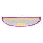 vidaXL Tapis d'escalier 10 Pièces 65x21x4 cm Violet