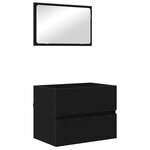 vidaXL Ensemble de mobilier de salle de bain 3 Pièces chêne artisanal