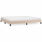 vidaXL Cadre de lit sans matelas cappuccino 200x200 cm similicuir