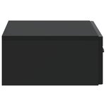 vidaXL Table d'appoint murale 59 x 34 5 x 17 cm Bois d'ingénierie Noir