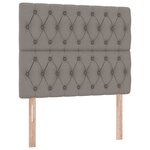 vidaXL Lit de Rangement Taupe 120 x 200 cm Cuir synthétique