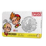 Pièce de monnaie 5 euro Belgique 2023 BU – Spirou et Fantasio (colorisée)