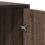 vidaXL Buffet chêne marron 92x35x76 cm Bois d'ingénierie
