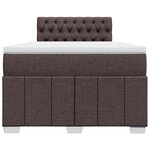 vidaXL Sommier à lattes de lit avec matelas Marron foncé 120x200 cm