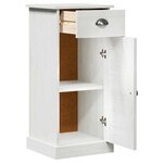 vidaXL Meuble de Salle de Bain avec porte VIGO Blanc 37 5 x 34 x 80 cm