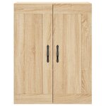 vidaXL Buffet haut Chêne sonoma 69 5x34x180 cm Bois d'ingénierie