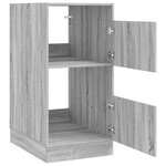 vidaXL Armoire à Laver avec stockage Gris Sonoma Bois d'ingénierie