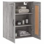 vidaXL Armoire murale sonoma gris 69 5x34x90 cm bois d'ingénierie