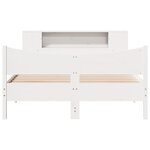 vidaXL Cadre de lit sans matelas blanc 120x200 cm bois de pin massif
