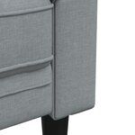 vidaXL Ensemble de canapés 3 Pièces gris clair tissu
