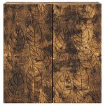 vidaXL Armoire Murale 59 x 31 x 60 cm Bois d'ingénierie Chêne fumé