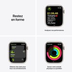 Apple Watch Series 7 GPS - 45mm - Boîtier Starlight Aluminium - Bracelet Starlight Sport