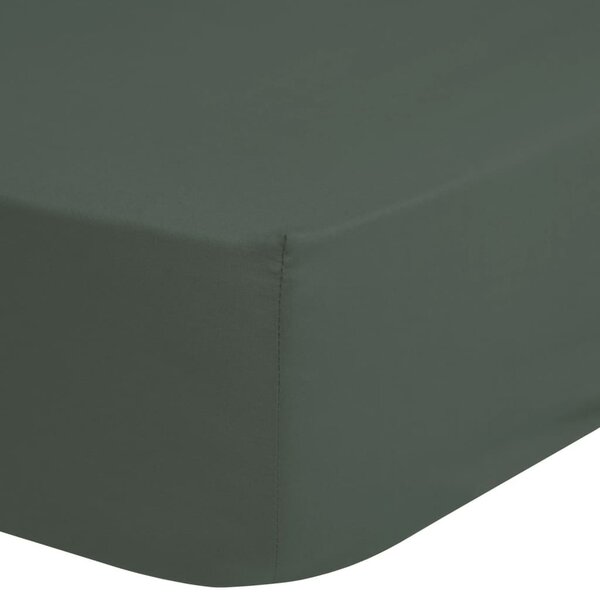 HIP Drap-housse 160x200 cm Vert olive foncé