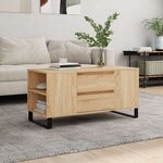 vidaXL Table basse chêne sonoma 102x44 5x50 cm bois d'ingénierie