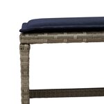 vidaXL Ensemble à manger de jardin avec coussins 13 Pièces résine tressée