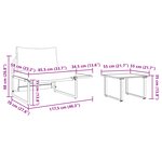 vidaXL Canapé de Jardin 2 Pièces Une Place avec Coussins Taupe
