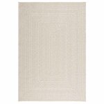 vidaXL Tapis ZIZUR crème 140x200 cm aspect de jute intérieur extérieur