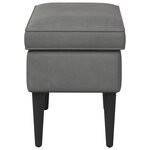 vidaXL Pouf Gris foncé 55 x 35 x 41 cm Velours