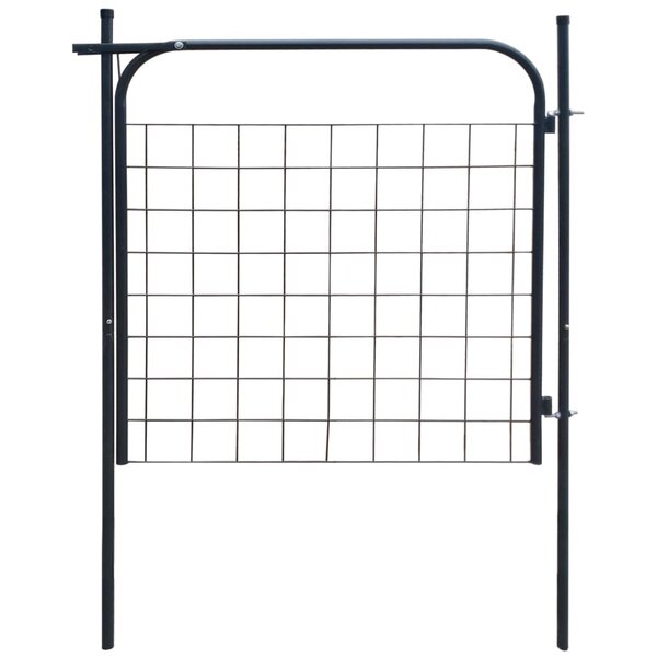 vidaXL Portail de clôture de jardin 100 x 100 cm Anthracite