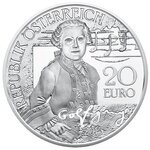 Pièce de monnaie 20 euro Autriche 2015 argent BE – Wolfgang (le prodige)