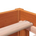 vidaXL Lit de jour cire marron 75x190 cm bois de pin massif