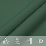vidaXL Voile de parasol tissu oxford rectangulaire 2x4 m vert foncé