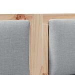 vidaXL Tête de lit Autre Marron 120 cm Bois massif en pin