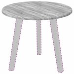 vidaXL Plateau de table Sonoma gris 50 x 50 x 1 5 cm Bois d'ingénierie