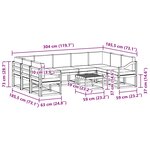 vidaXL Ensemble de canapés d'extérieur 10 Pièces Blanc et anthracite
