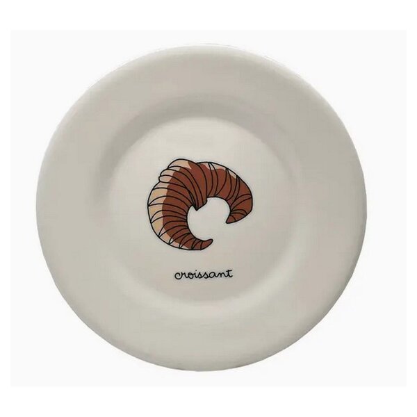 Assiette A Dessert Croissant 20cm de diametre