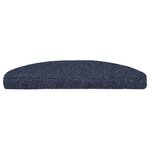 vidaXL Tapis d'escalier autocollants 5 pièces 65 x 21 x 4 cm Bleu Demi-rond Grand