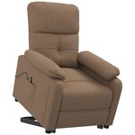 vidaXL Fauteuil Marron Tissu