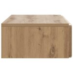 vidaXL Table d'appoint murale Chêne artisanal 87 5 x 34 5 x 17 cm