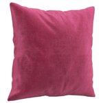 vidaXL Ensemble de canapés 3 Pièces avec coussins rouge bordeaux velours